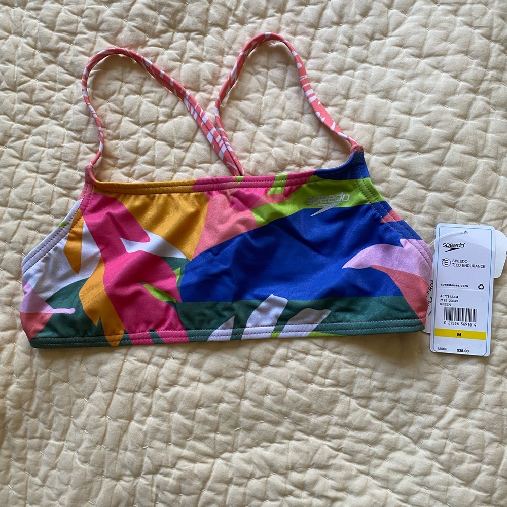 Speedo tropical bikini top